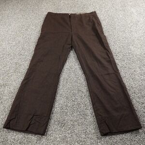 VTG Higgins Pants Mens 37X30 Brown Slacks Chino Dress Trousers Pleated USA Retro
